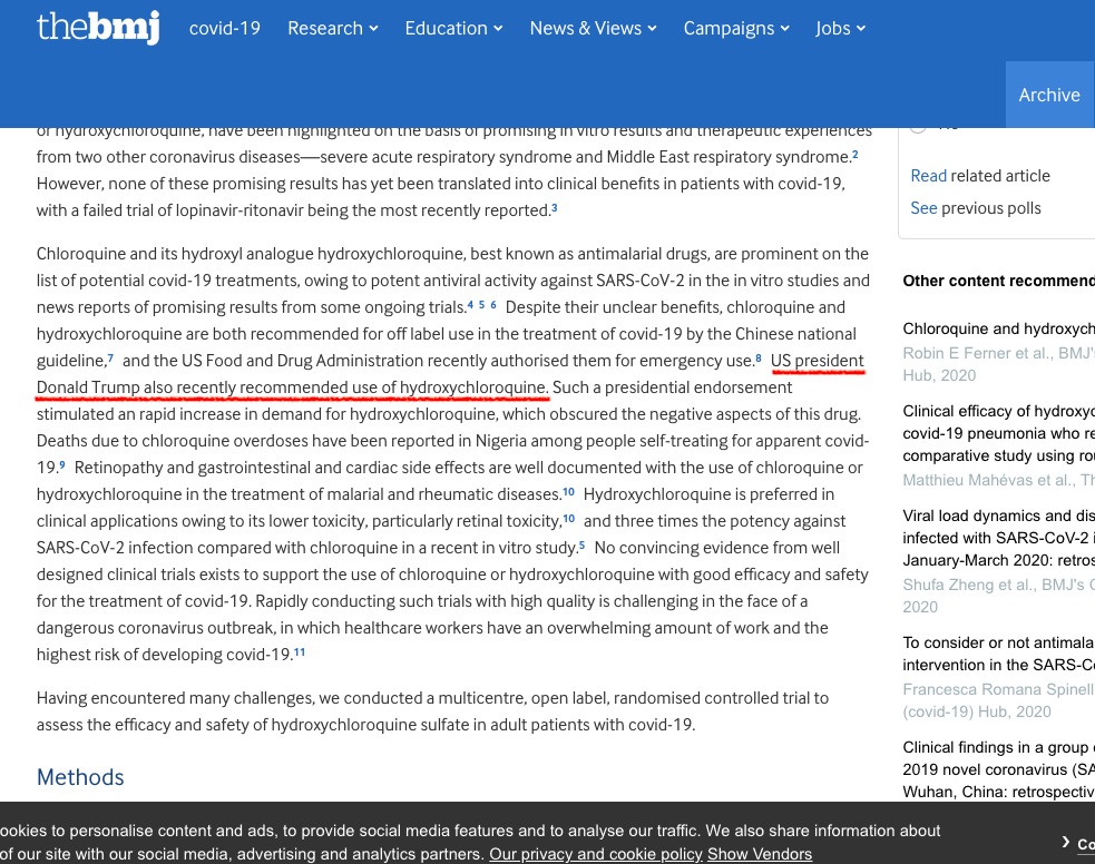 The starting point for scientific research is politics